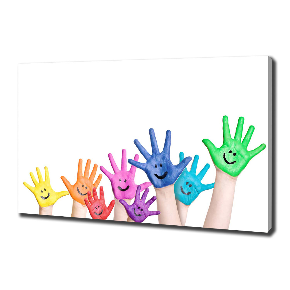 Canvas wall art Painted hands