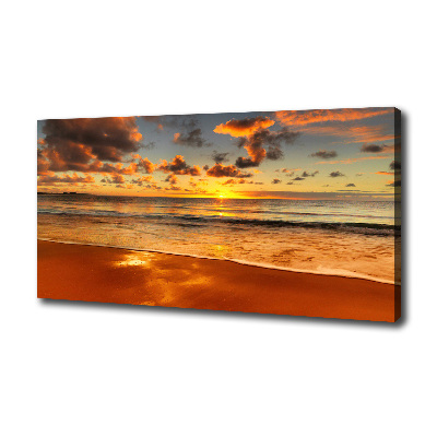 Canvas wall art Sunset beach