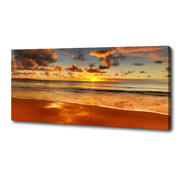 Canvas wall art Sunset beach