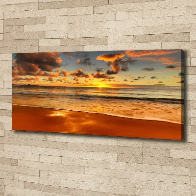 Canvas wall art Sunset beach