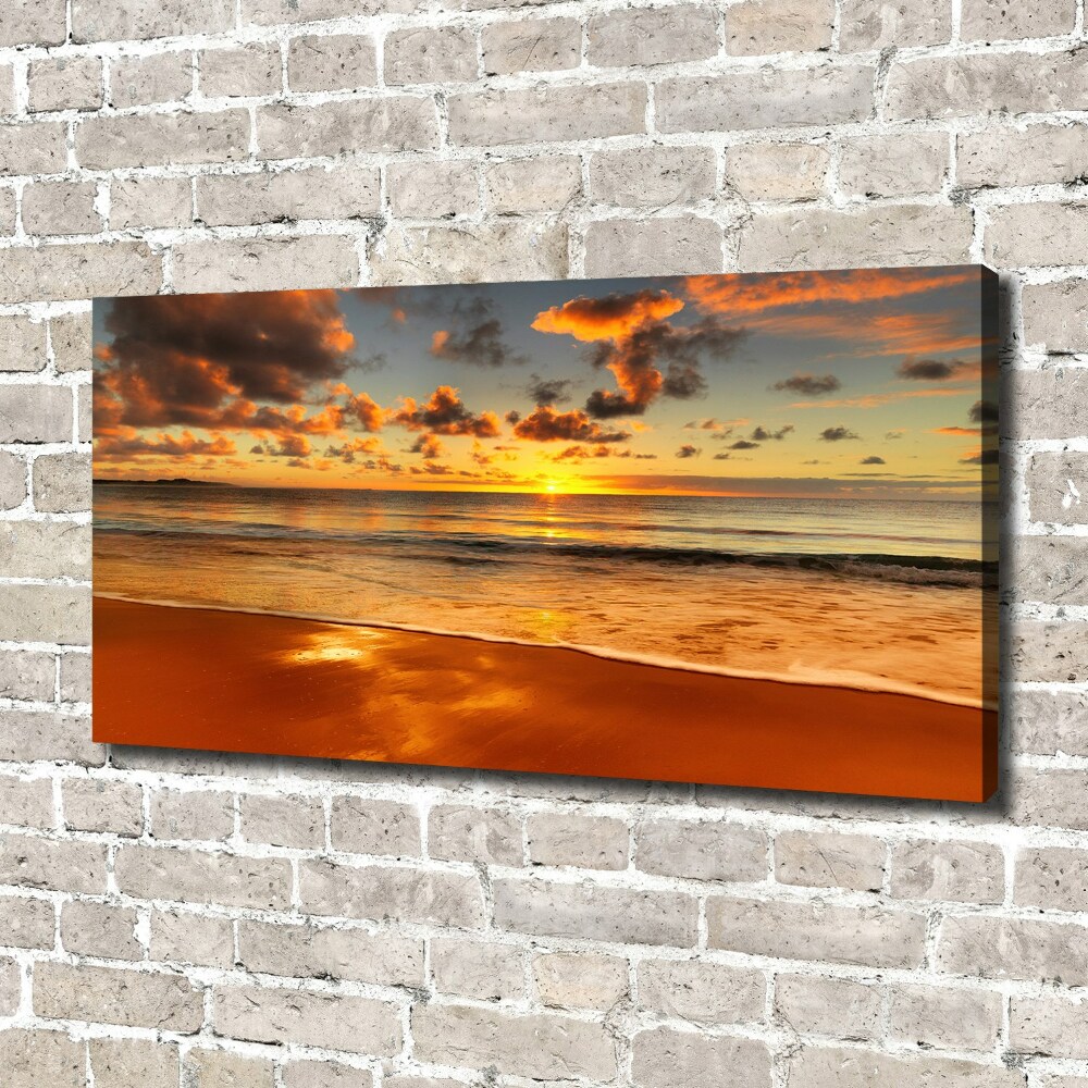 Canvas wall art Sunset beach