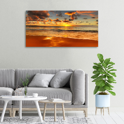 Canvas wall art Sunset beach