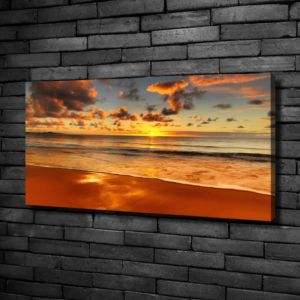 Canvas wall art Sunset beach