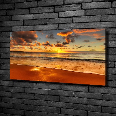 Canvas wall art Sunset beach