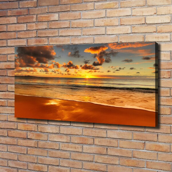 Canvas wall art Sunset beach