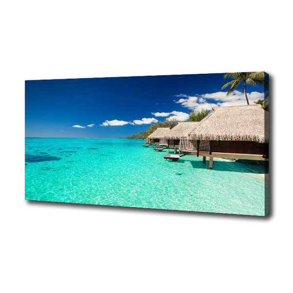 Canvas wall art Bungalowy by the water