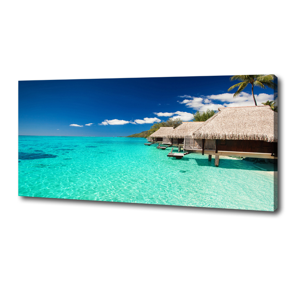 Canvas wall art Bungalowy by the water