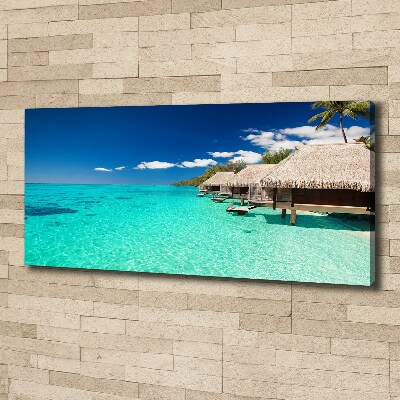 Canvas wall art Bungalowy by the water