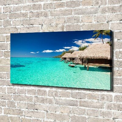 Canvas wall art Bungalowy by the water