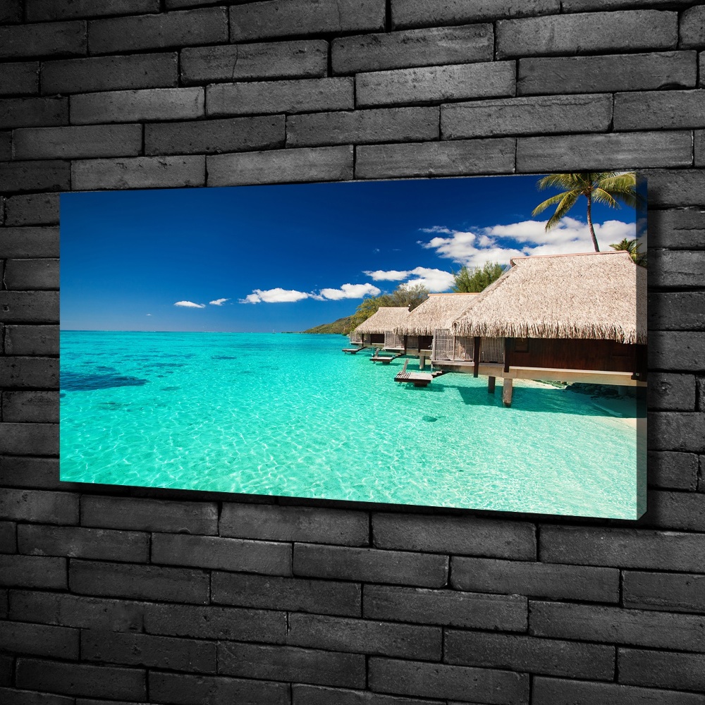 Canvas wall art Bungalowy by the water