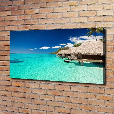 Canvas wall art Bungalowy by the water