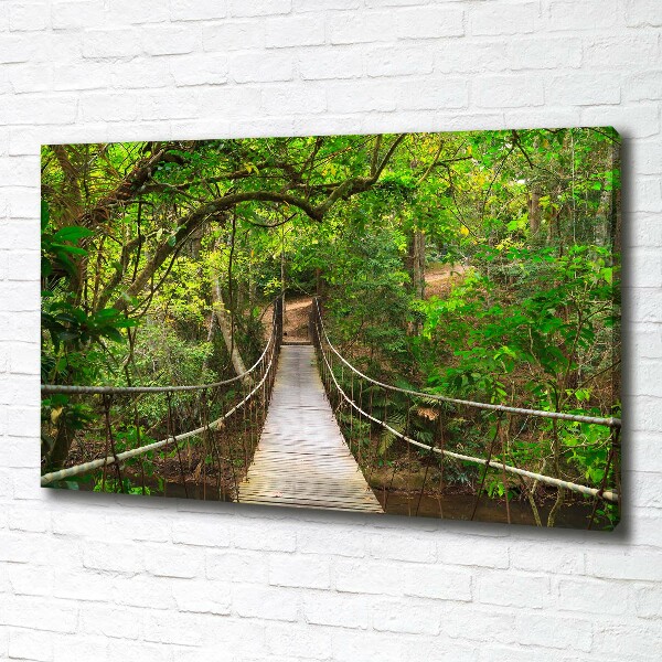 Canvas wall art Rope bridge