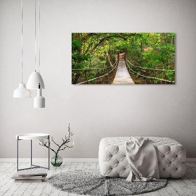 Canvas wall art Rope bridge