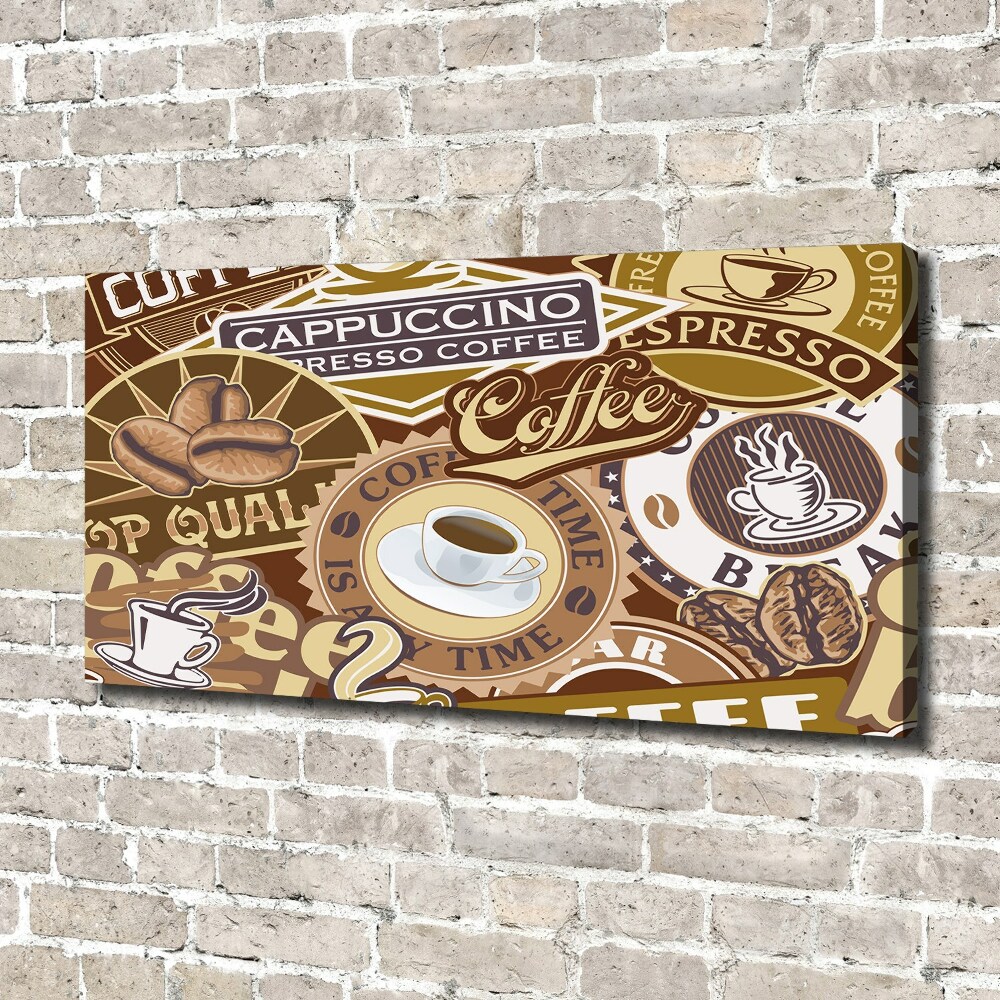 Canvas wall art Coffeehouse