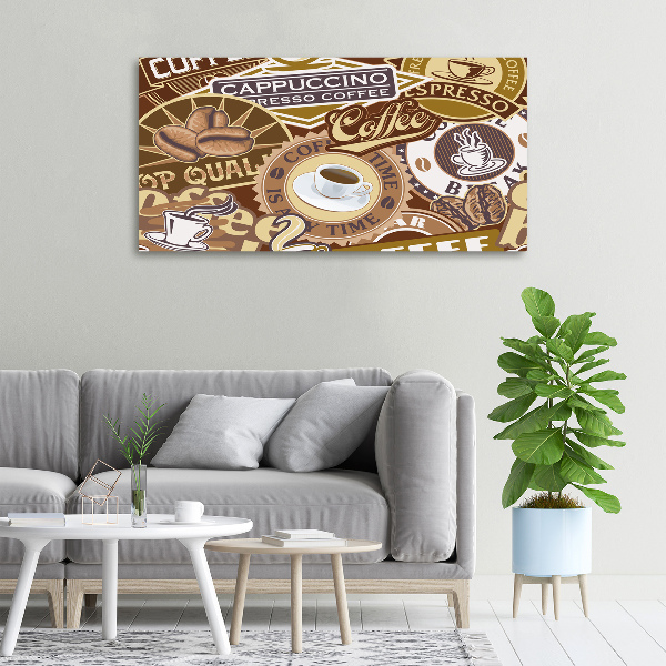 Canvas wall art Coffeehouse