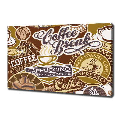 Canvas wall art Coffeehouse