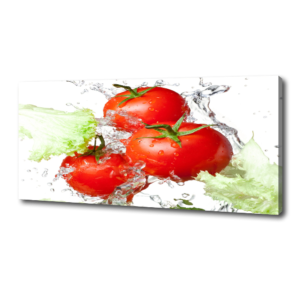 Canvas wall art Tomatoes and lettuce