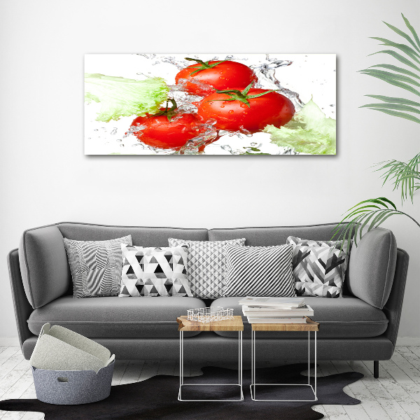 Canvas wall art Tomatoes and lettuce