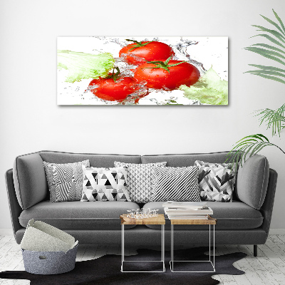 Canvas wall art Tomatoes and lettuce