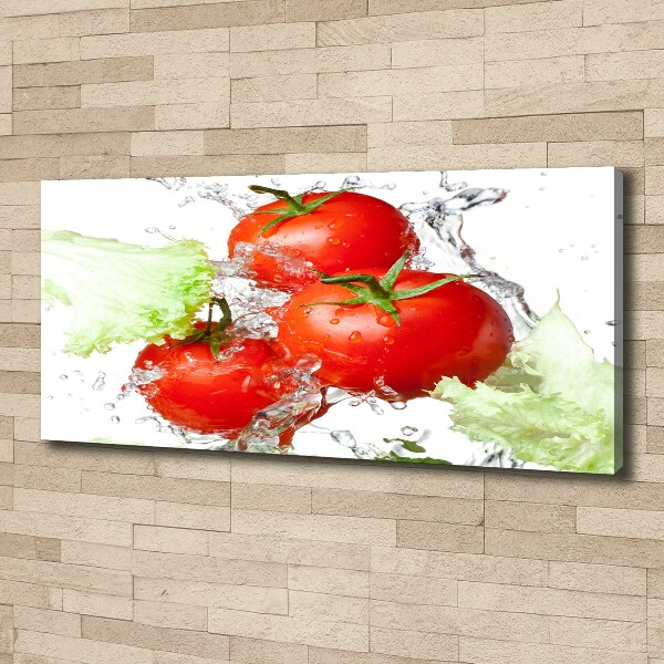 Canvas wall art Tomatoes and lettuce