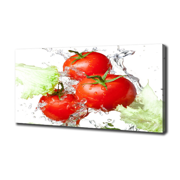 Canvas wall art Tomatoes and lettuce