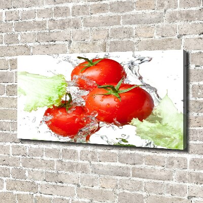 Canvas wall art Tomatoes and lettuce