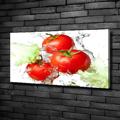 Canvas wall art Tomatoes and lettuce