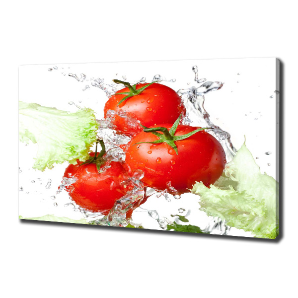 Canvas wall art Tomatoes and lettuce