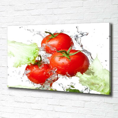 Canvas wall art Tomatoes and lettuce