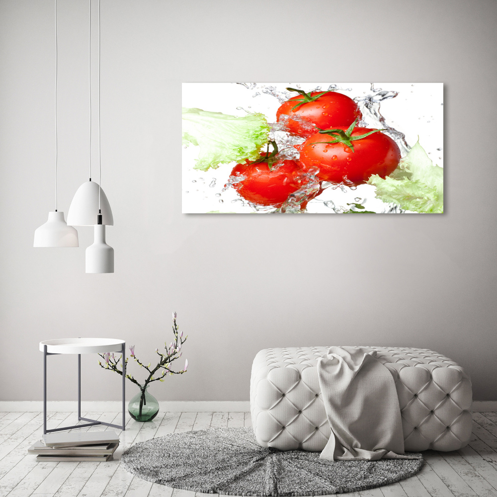 Canvas wall art Tomatoes and lettuce