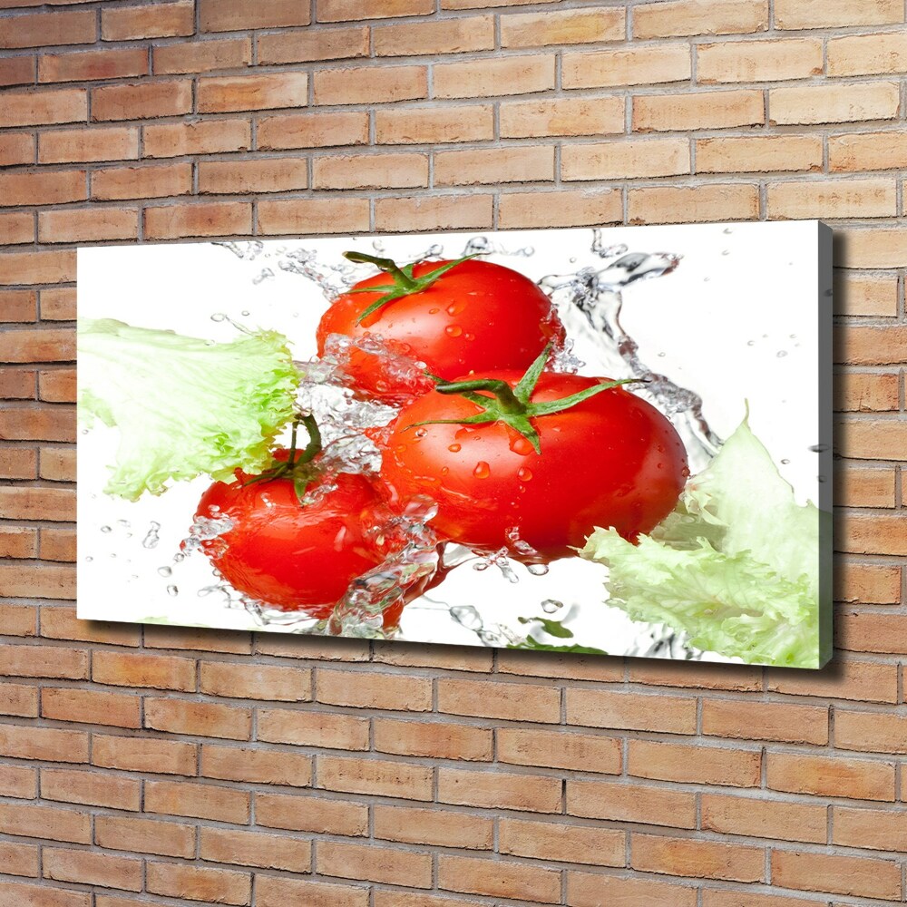 Canvas wall art Tomatoes and lettuce