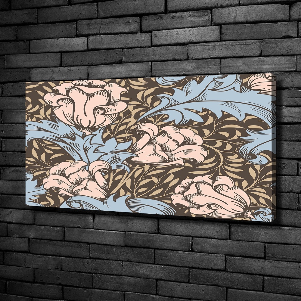 Canvas wall art Floral pattern