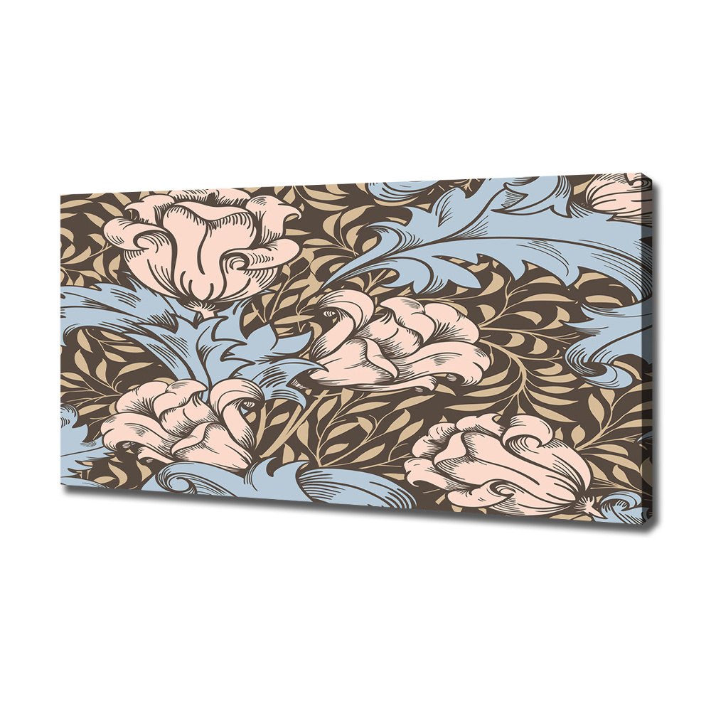 Canvas wall art Floral pattern