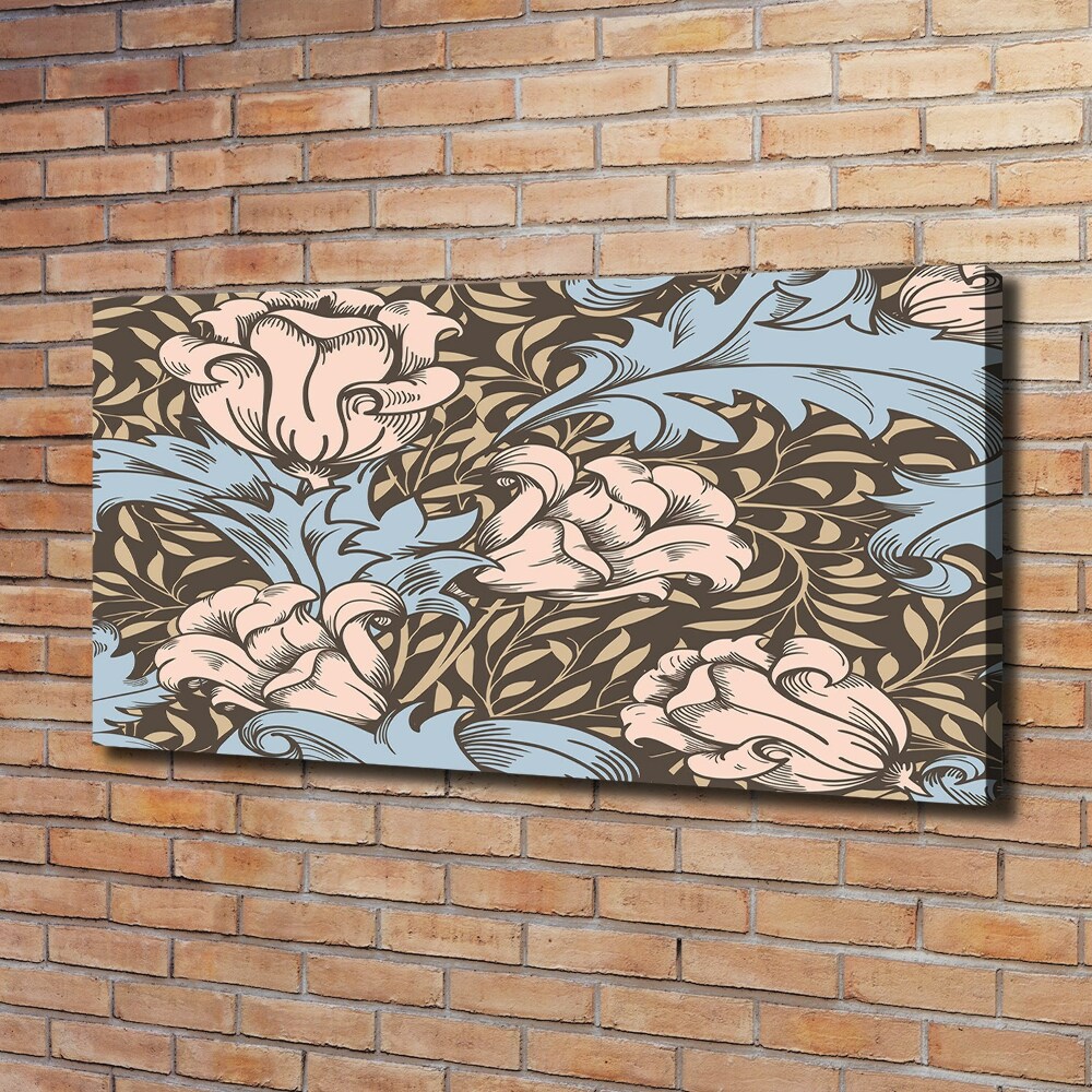 Canvas wall art Floral pattern