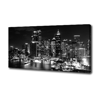 Canvas wall art Sydney at night