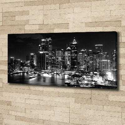 Canvas wall art Sydney at night