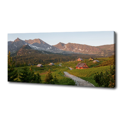 Canvas wall art Glade in the Tatra Mountains