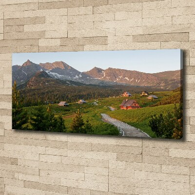 Canvas wall art Glade in the Tatra Mountains