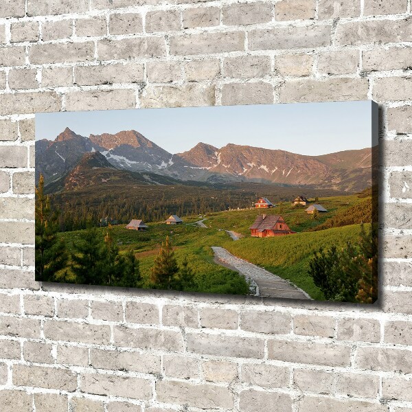 Canvas wall art Glade in the Tatra Mountains