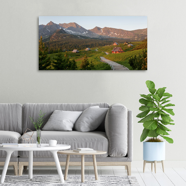 Canvas wall art Glade in the Tatra Mountains