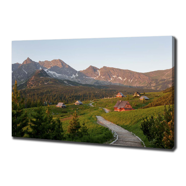 Canvas wall art Glade in the Tatra Mountains