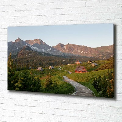 Canvas wall art Glade in the Tatra Mountains