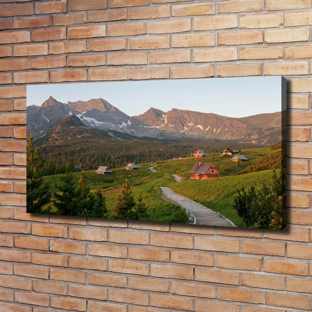 Canvas wall art Glade in the Tatra Mountains