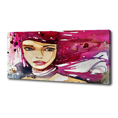 Canvas wall art Abstraction woman