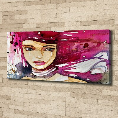 Canvas wall art Abstraction woman