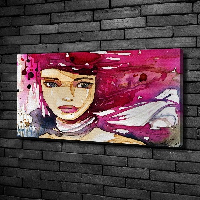 Canvas wall art Abstraction woman