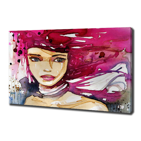 Canvas wall art Abstraction woman