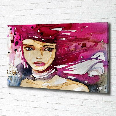 Canvas wall art Abstraction woman