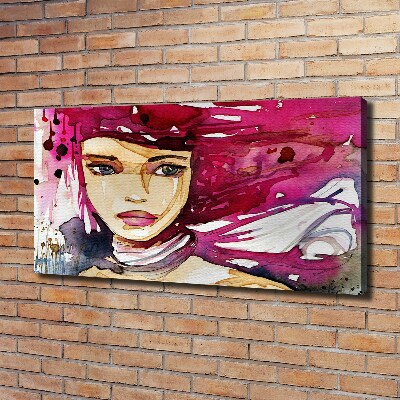 Canvas wall art Abstraction woman