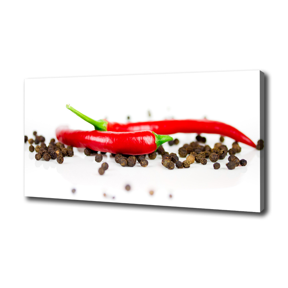 Canvas wall art Chilli and pepper